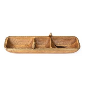 اردوخوری مستطیل سه خانه گلدکیش مدل گلدن برد کد GK829424