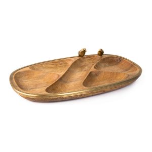 اردوخوری مستطیل پنج خانه گلدکیش مدل گلدن برد کد GK829437