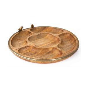 اردوخوری گرد پنج خانه گلدکیش مدل گلدن برد کد GK829427