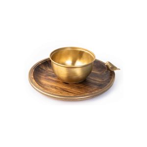 ست 2 عددی پیاله و پیش دستی گلدکیش مدل گلدن برد کد GK829504