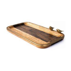 سینی مستطیل گلدکیش مدل گلدن برد کد GK829459