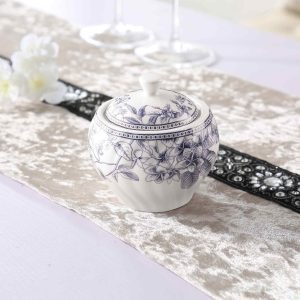 قندان چینی گلدکیش طرح لوتوس کد 701107