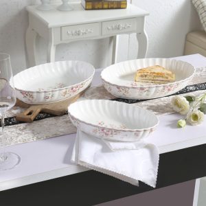 تابه بیضی چینی گلدکیش  طرح سوئیتی