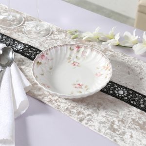خورشت خوری گرد تک عدد چینی گلدکیش طرح سوئیتی کد GK701140