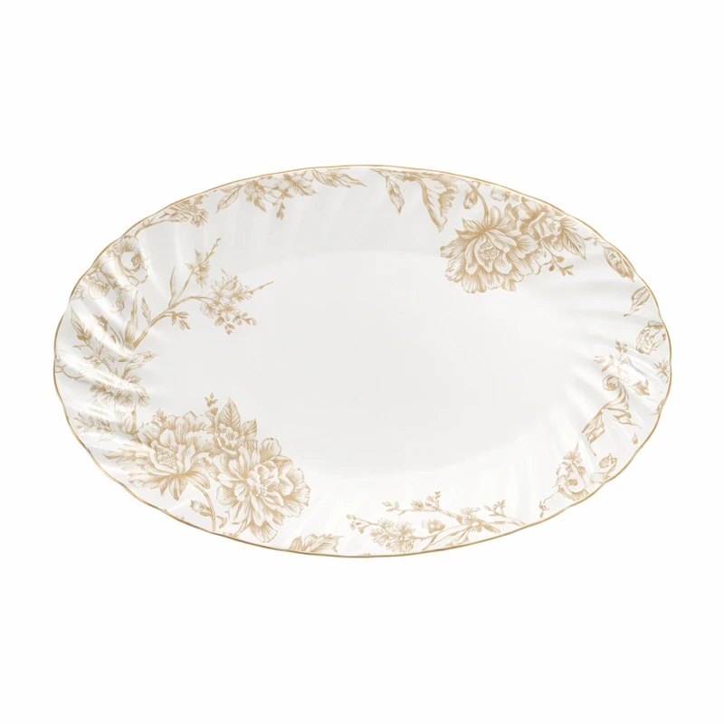 دیس گلدکیش بیضی مدل سارینا کد GK701141-6